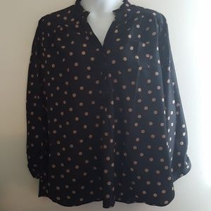 ModCloth Plus size Polka Dot Tunic/Blouse 4x NWOT